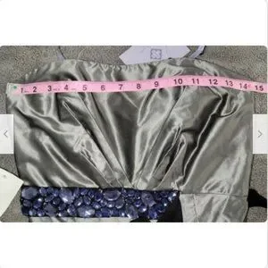 (NWT) Vera Wang | Designer Belt (Lavender Label) NWT $396 Vera Wang Lavender Label Strapless Twill Floral  main image 3
